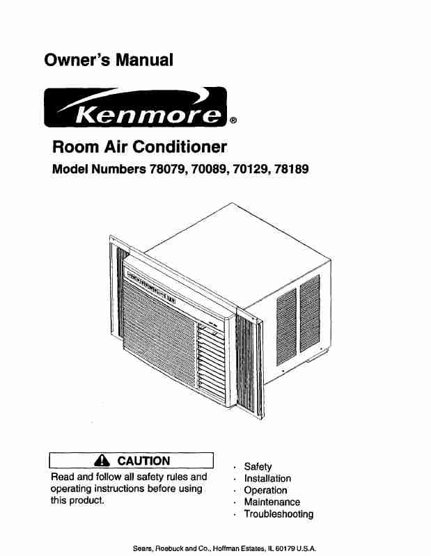 Kenmore Air Conditioner 78189-page_pdf